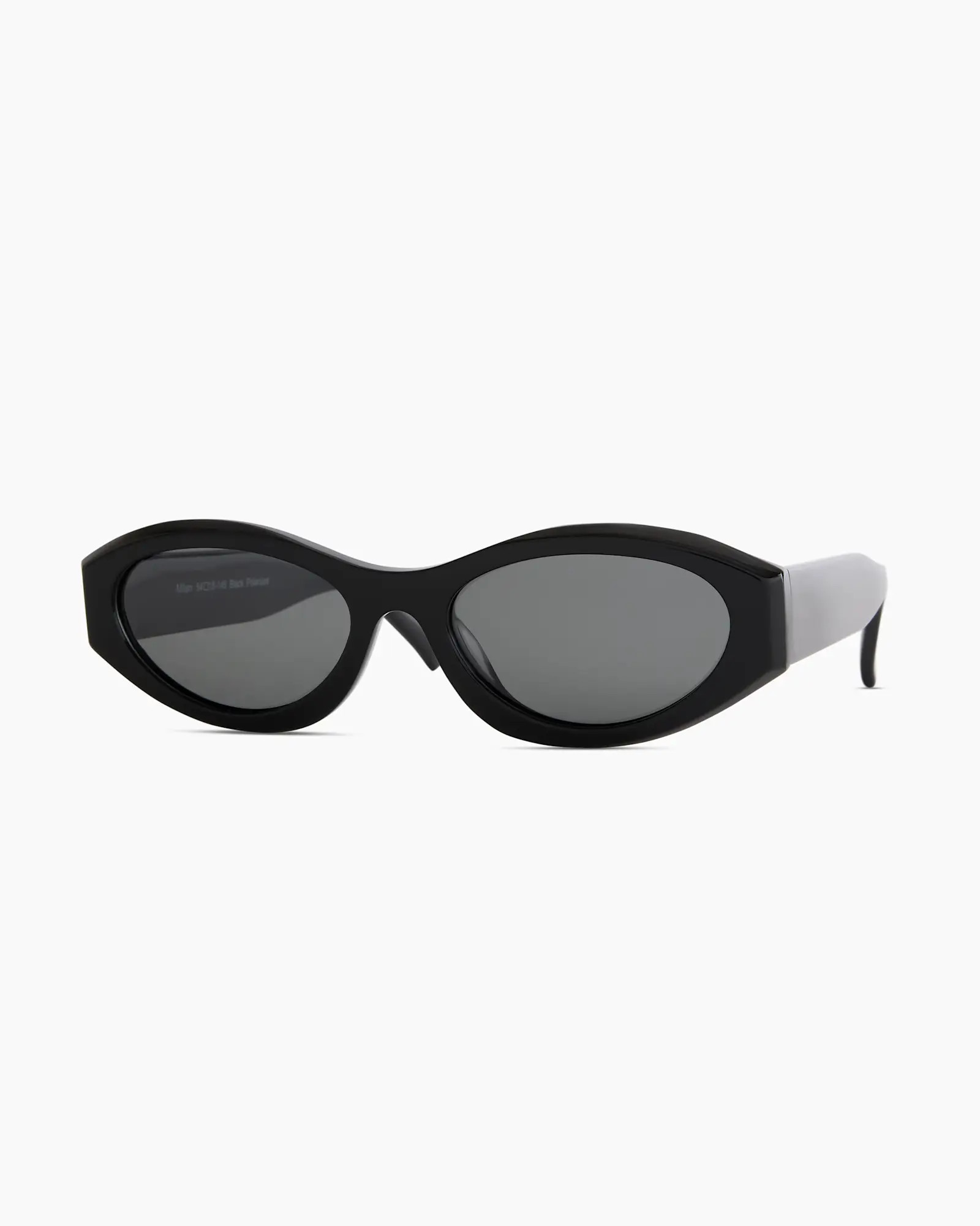 Milan Polarized Acetate Sunglasses in Black With Grey Lens | Quince