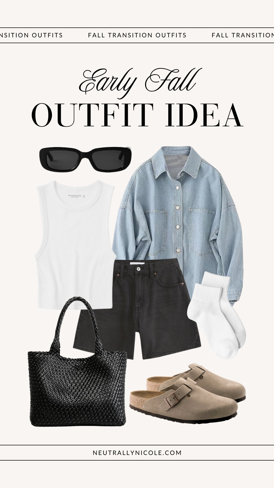 Early fall outfit idea, early fall outfits, summer to fall transition outfit idea, summer to fall transition outfits, warm fall outfit idea, warm fall outfits, fall outfit idea, fall outfits, casual outfit idea, casual outfits, spring outfit idea, spring outfits, denim shirt outfit idea, denim shirt outfits, birkenstock clogs outfit idea, birkenstock clogs outfits, errand outfit idea, errand outfits, travel outfit idea, travel outfits // neutrallynicole, @neutrallynicole, neutrallynicole.com, Neutrally Nicole

#LTKStyleTip #LTKFindsUnder100 #LTKTravel #LTKItBag #LTKSaleAlert #LTKFindsUnder50 #LTKShoeCrush #LTKSeasonal