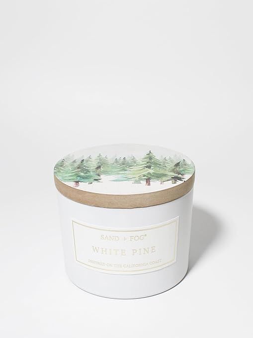 Sand + Fog Scented Candle - White Pine – Additional Scents and Sizes – 100% Cotton Lead-Free ... | Amazon (US)