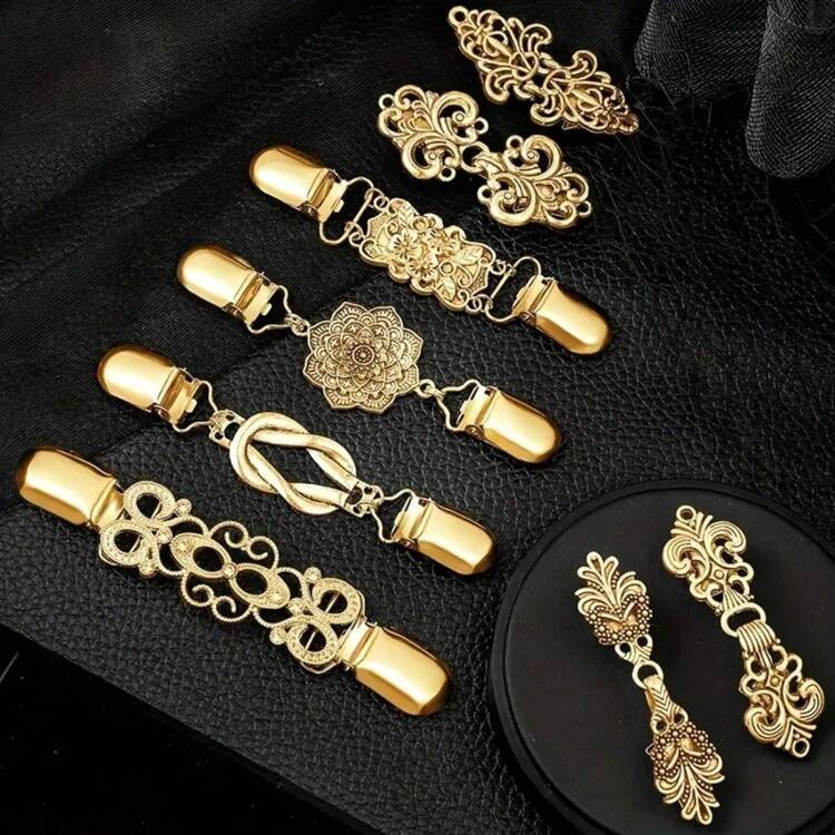 Vintage Schal/Cardigan Clips Für Damen, Broschen Für Kleider, Hemden | SHEIN