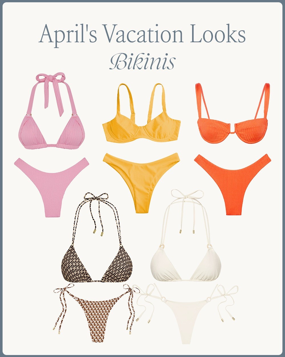 April’s beach vacation swim wear!

#LTKStyleTip