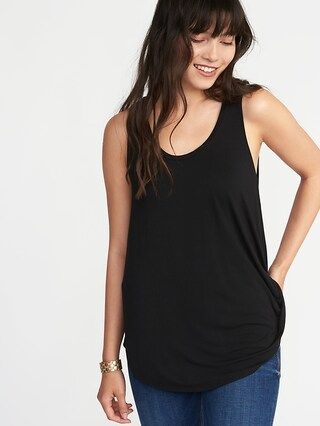 Old Navy Womens Luxe Swing Tank For Women Black Size L | Old Navy US