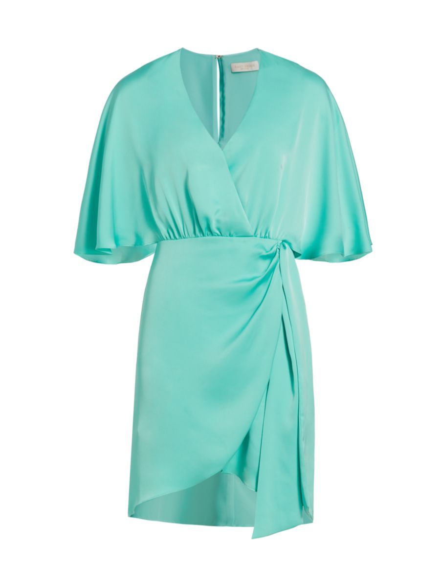 Alexis Satin Wrap Minidress | Saks Fifth Avenue