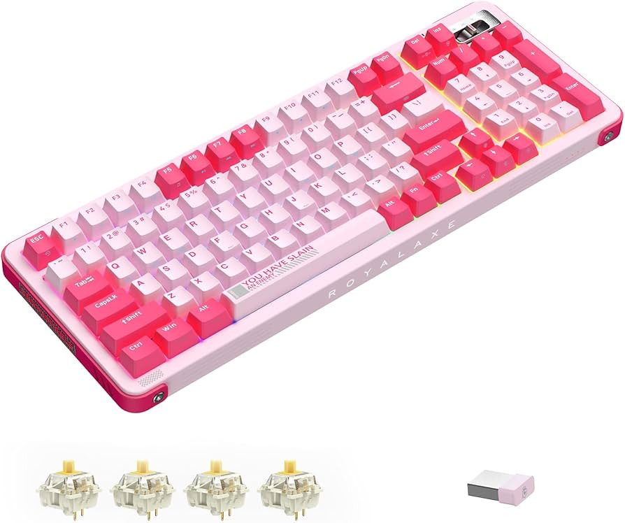 Y98 Wireless RGB Mechanical Gaming Keyboard, Tri-Mode Wired/Bluetooth 5.0/2.4G Wireless Keyboard ... | Amazon (US)