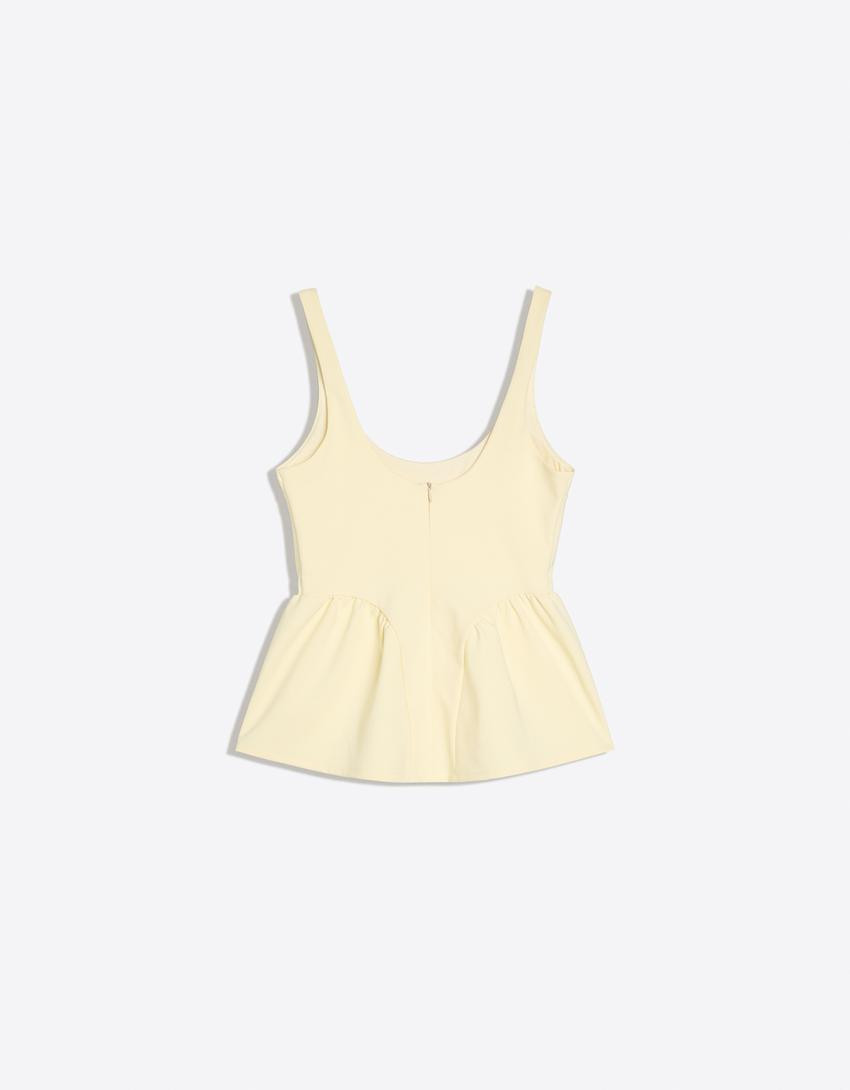 Peplum strappy top - Trousers - Women | Bershka UK