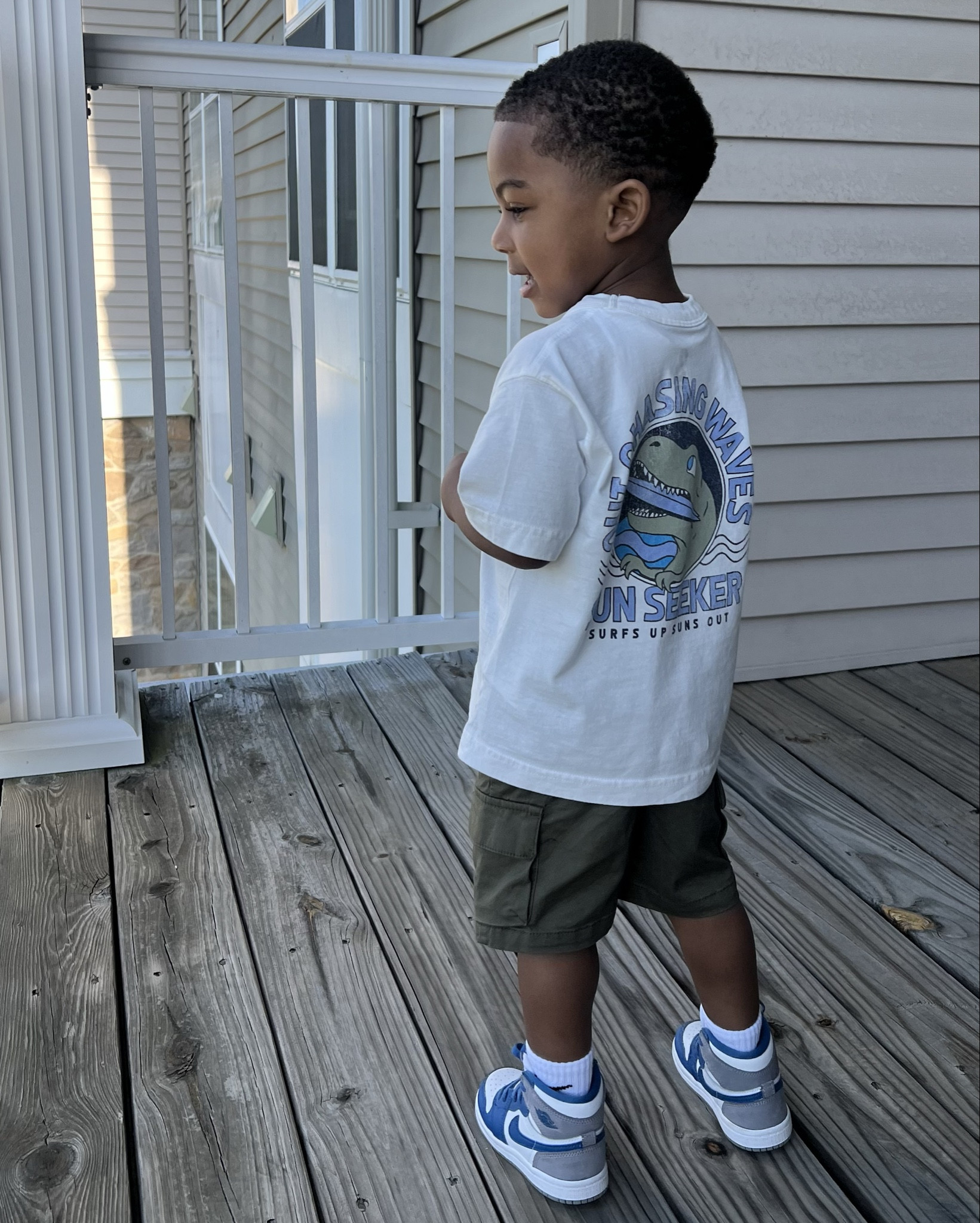 Jaxon’s outfit of the day 💧 Couldn’t link exact shoes but they’re “true blue” jordan 1’s (linked similar color way) 

#LTKbaby #LTKkids