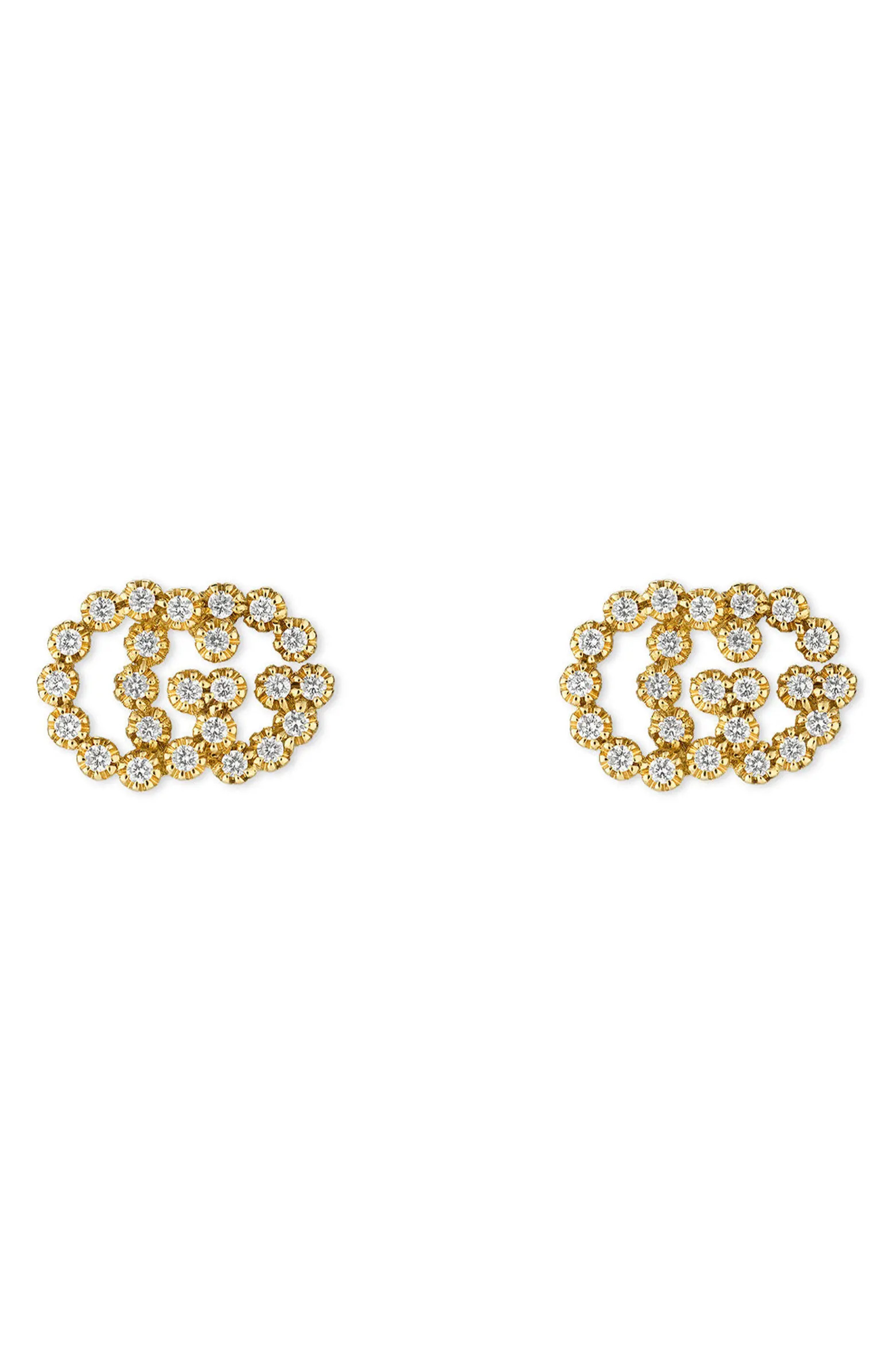 Double-G Diamond Stud Earrings | Nordstrom