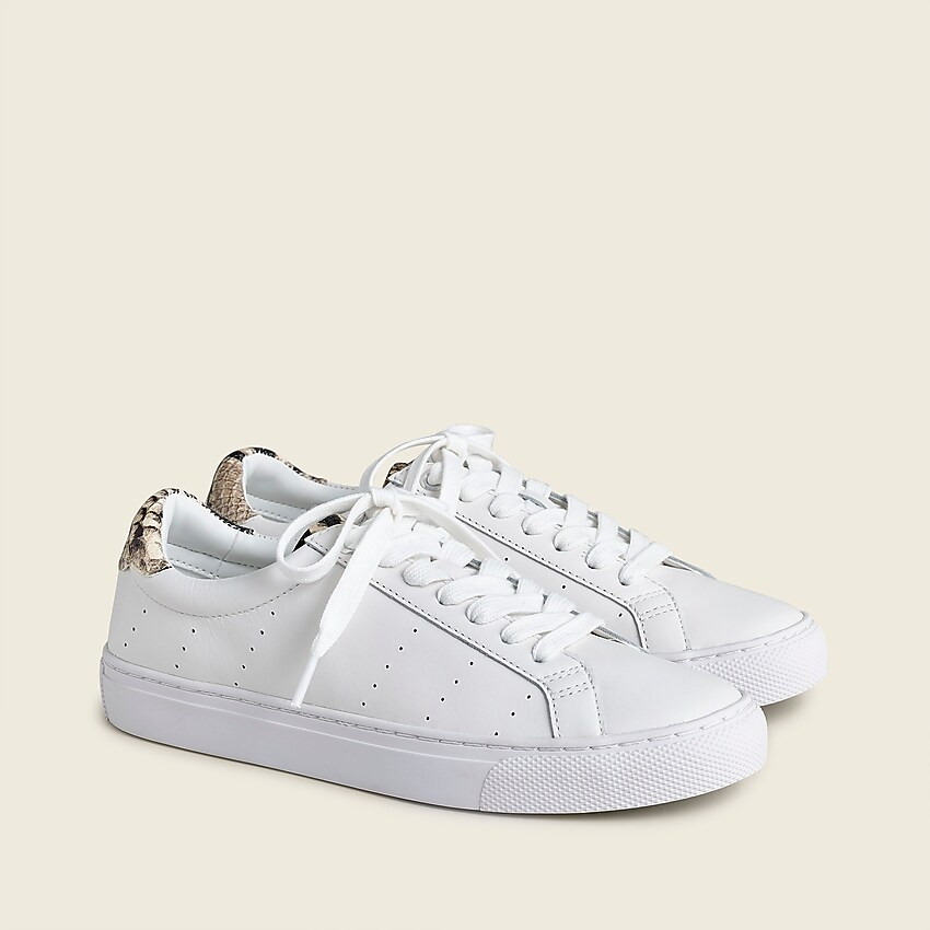 Saturday sneakers with snake-print leather detail | J. Crew US
