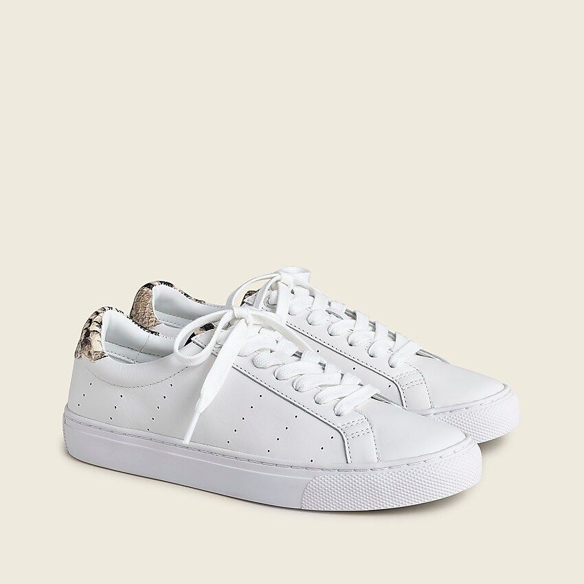 Saturday sneakers with snake-print leather detail | J.Crew US
