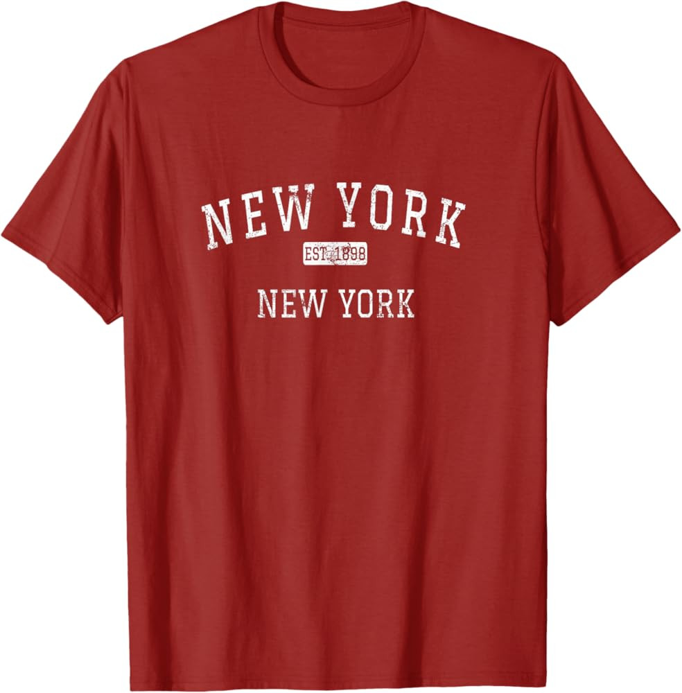 New York New York NY Vintage T-Shirt, Pack of 1 | Amazon (US)