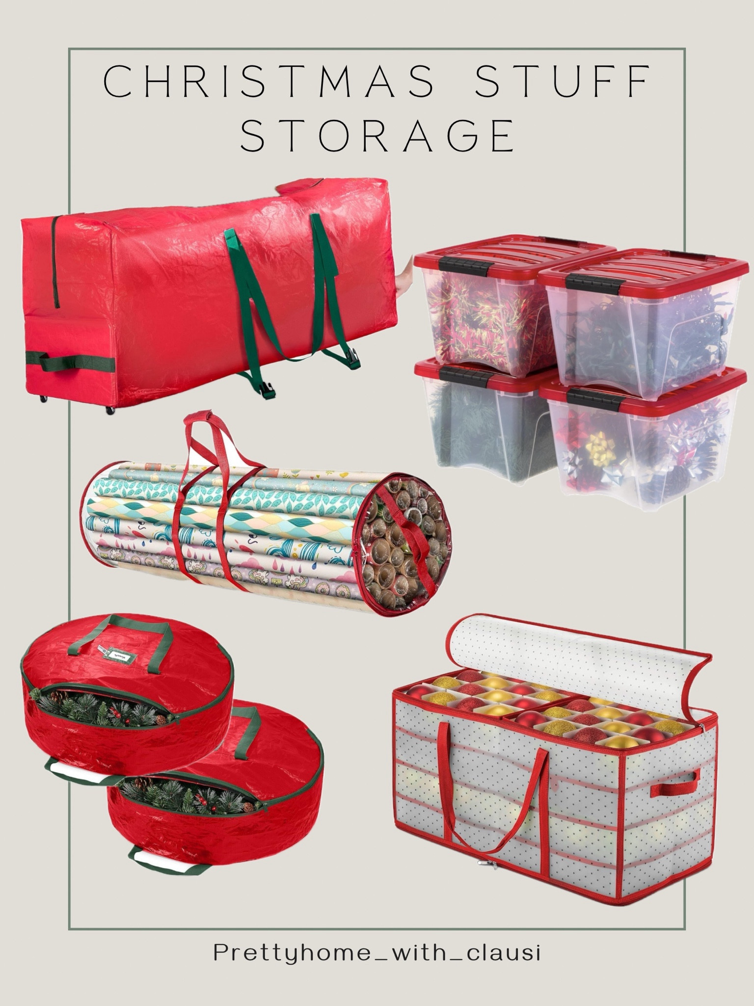 Storage all your Christmas decorations in containers that will last and keep your ornaments and decorations in good shape until the next Holiday Season.

#LTKhome #LTKSeasonal #LTKHoliday