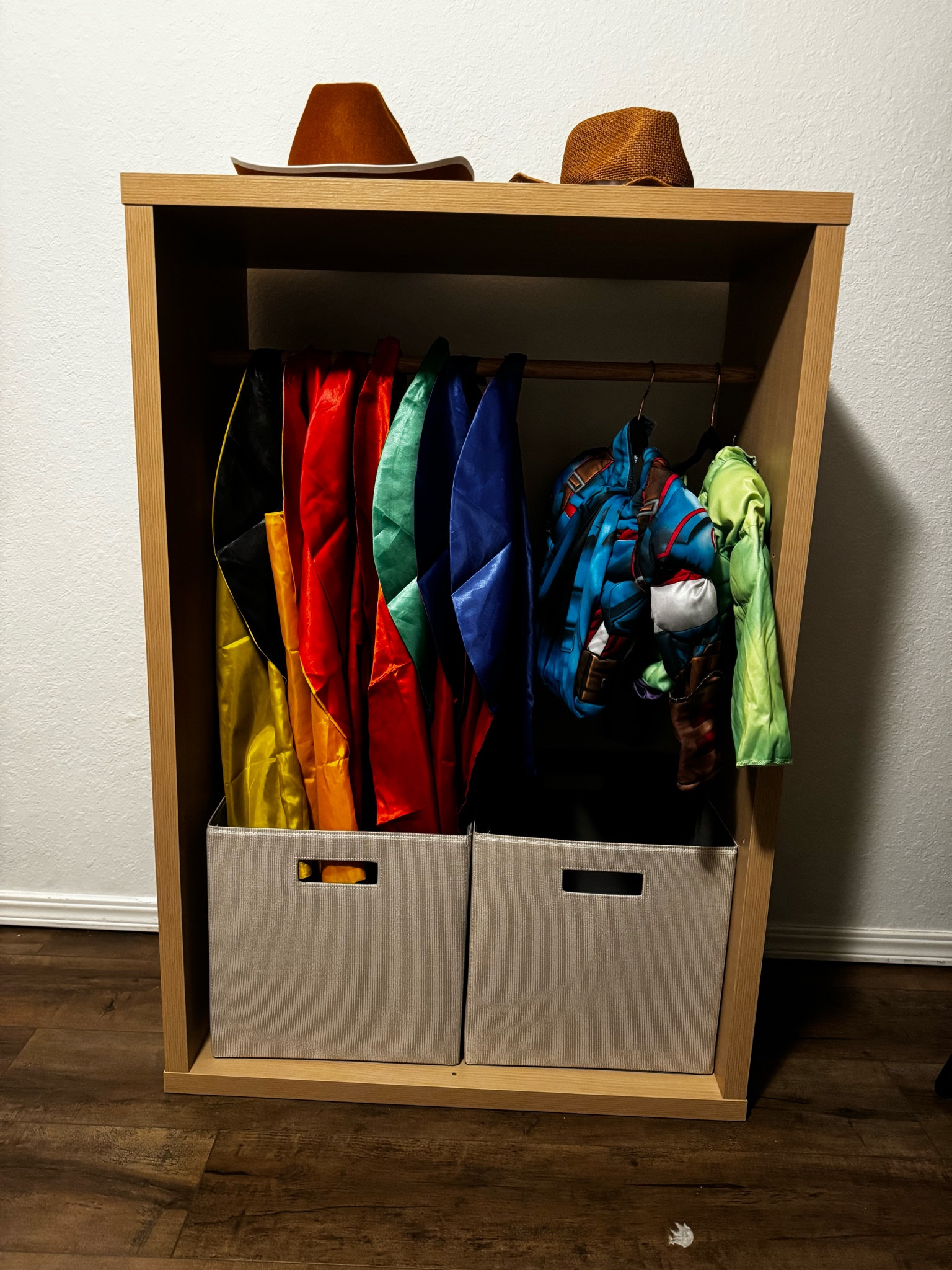 Our DIY superhero costume/cape shelf! 

Toddlers | Toddler Room | Kids Room | Organization | Kids | 

#LTKhome #LTKfindsunder100 #LTKkids