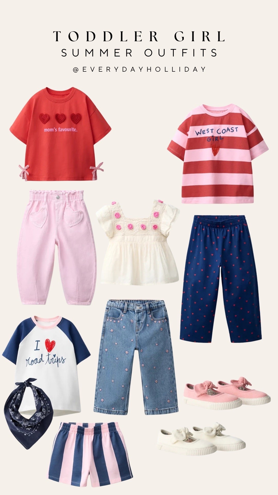 Toddler girl summer pieces with so much personality — the heart tee, the West Coast Girl stripes, those bow sneakers. All Zara, all linked! 🩷

#LTKootd #LTKBaby #LTKKids
