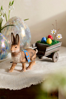 Marolin Fillable Easter Hare + Cart | Anthropologie (US)