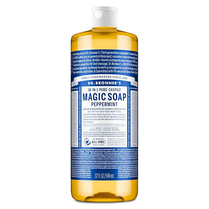 Del Dr. Bronner Puro líquido Castilla Jabón – Hierbabuena 32 oz. | Amazon (US)