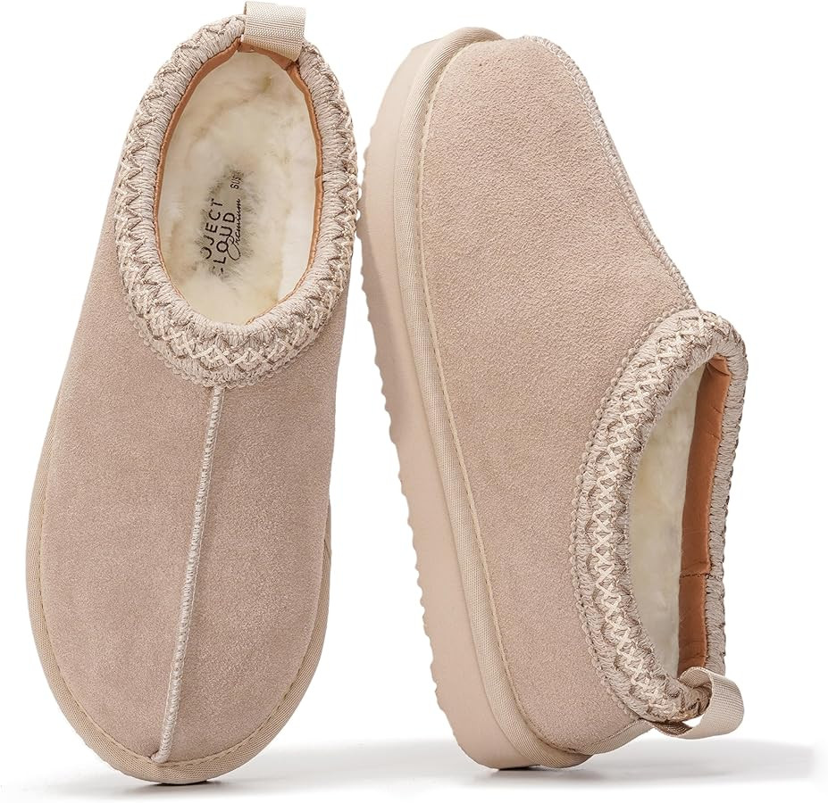 Project Cloud Genuine Leather Womens Slippers with Genuine Australian Shearling Fur Lining Slippe... | Amazon (US)