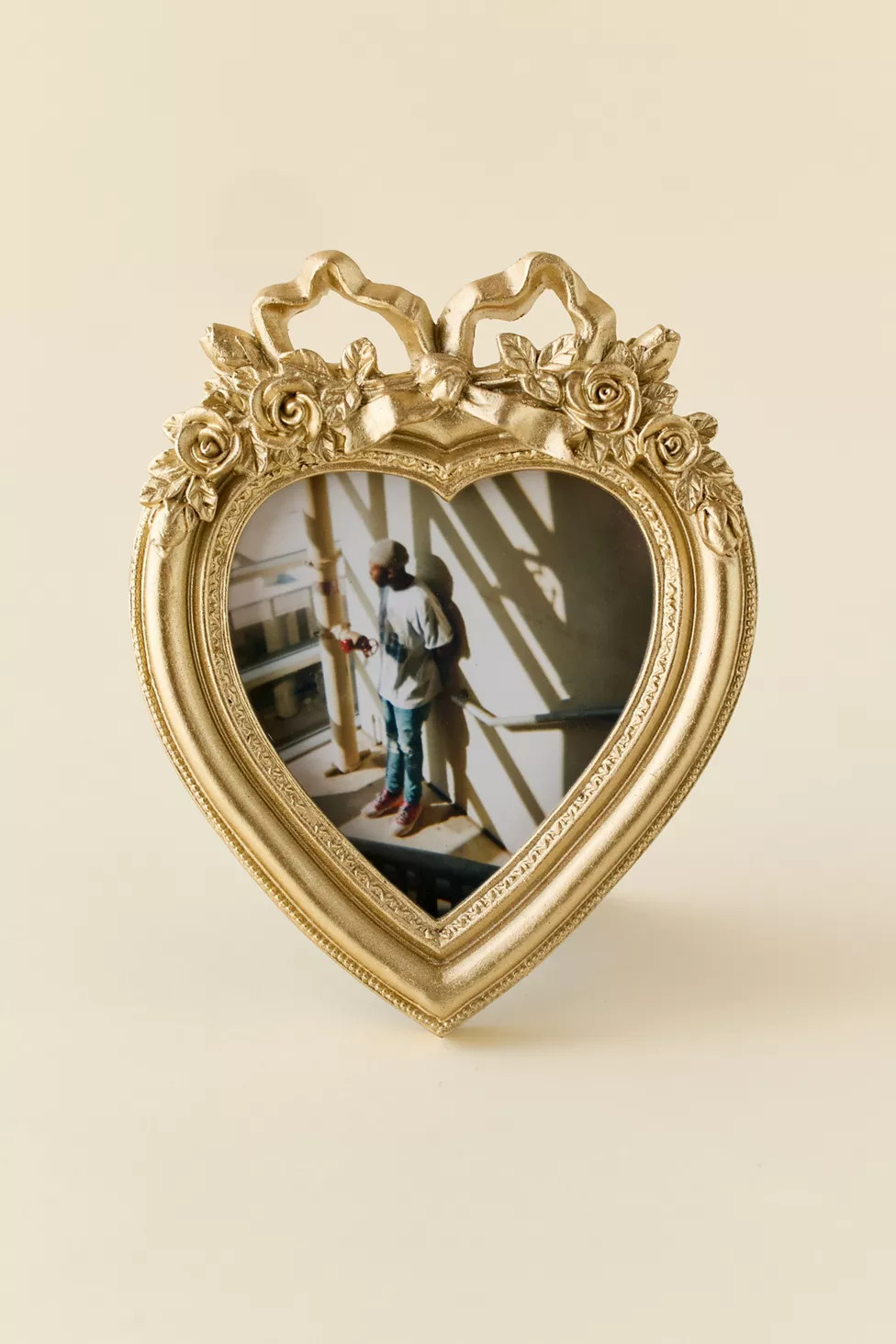 Heart Shaped Bow 4” x 4” Picture Frame | Urban Outfitters (US and RoW)