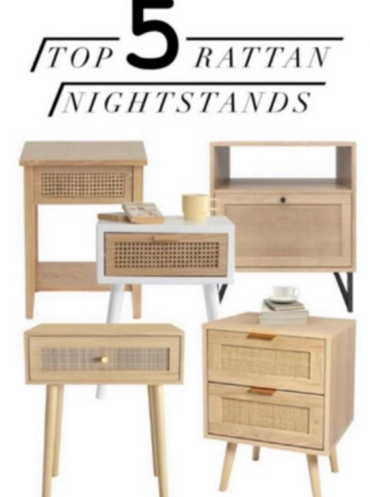 Rattan nightstands 

#LTKSeasonal #LTKhome #LTKsalealert
