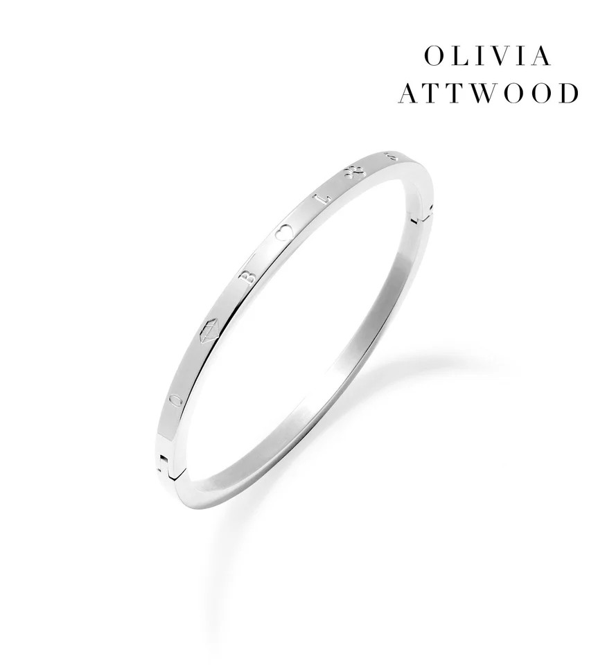 Custom Stamped Bangle (Silver) | Abbott Lyon