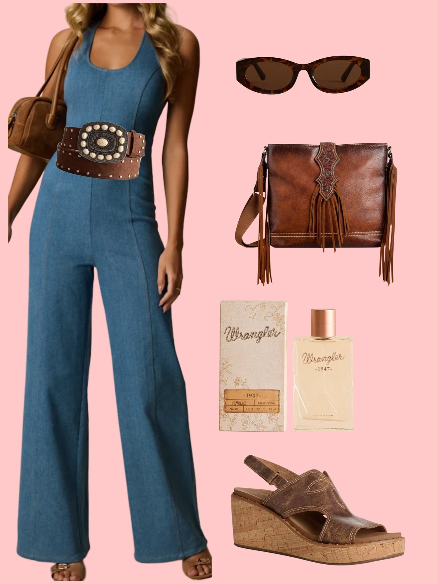 Denim jumpsuit and accessories!

#LTKfitnessgoals #LTKootd #LTKSeasonal