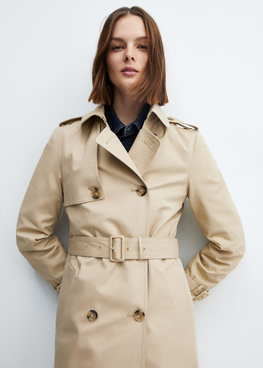 Trench classico cintura -  Donna | Mango Italia | Mango IT