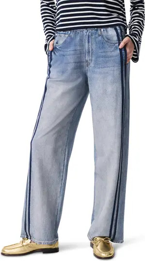 Miramar Track Stripe Cotton Terry Sweatpant Jeans | Nordstrom