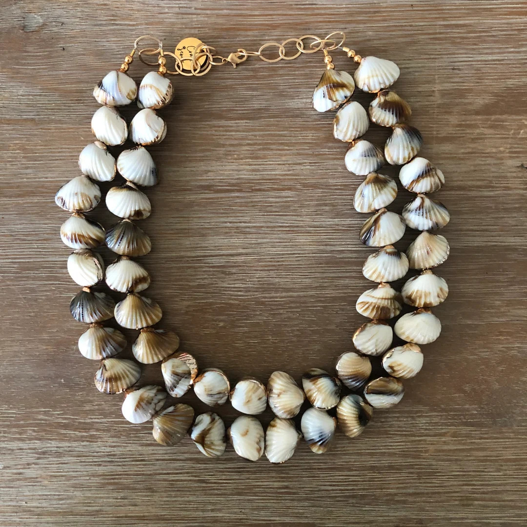 BEST SELLER of all TIME our best selling coastal chic necklace - shell jewelry - shell necklace -... | Etsy (US)