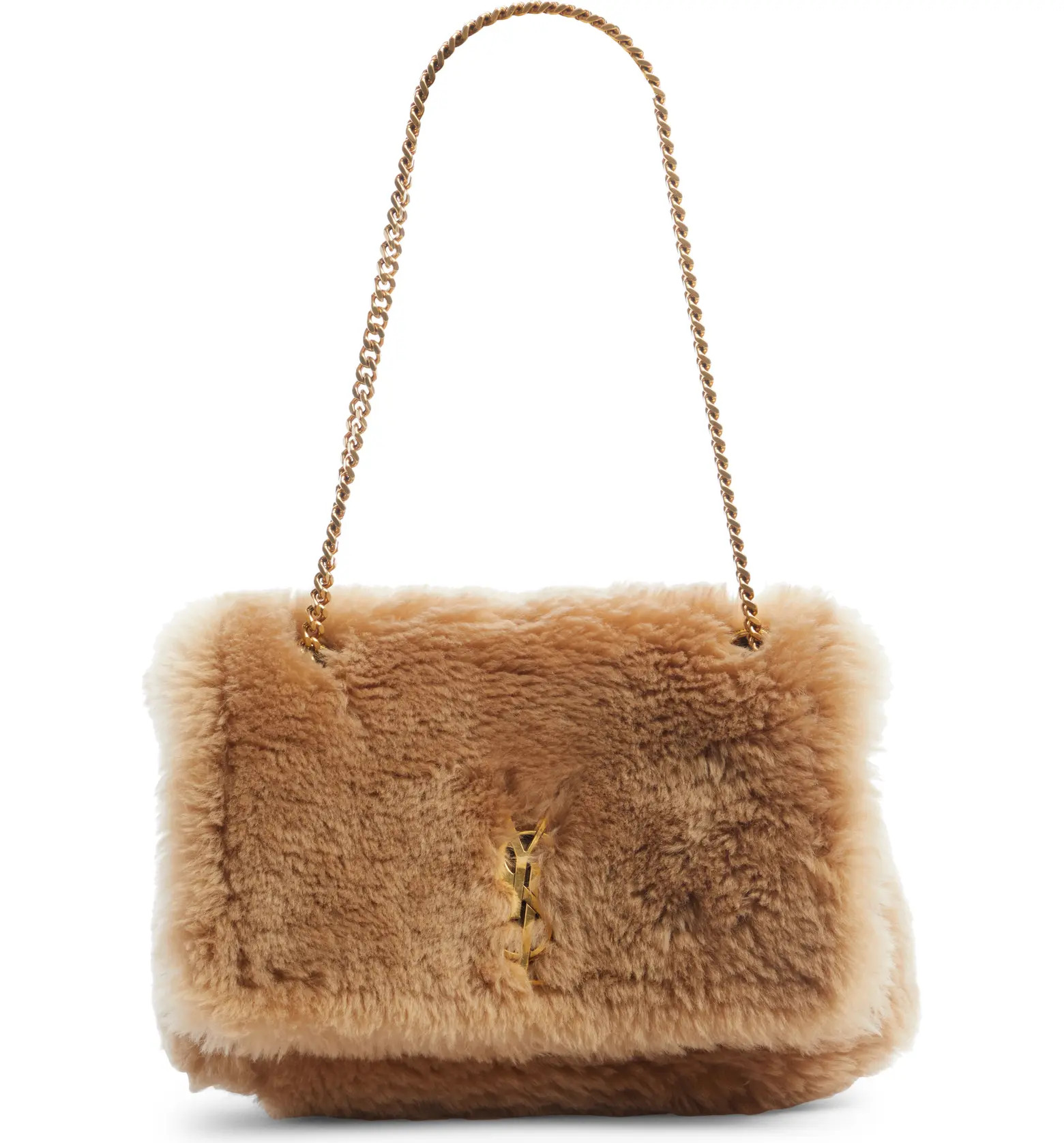 Small Kate Genuine Shearling Shoulder Bag | Nordstrom