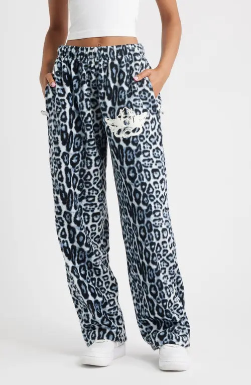 BOYS LIE Once a Cheetah Alex Sweatpants in Blue Multi at Nordstrom, Size Small | Nordstrom