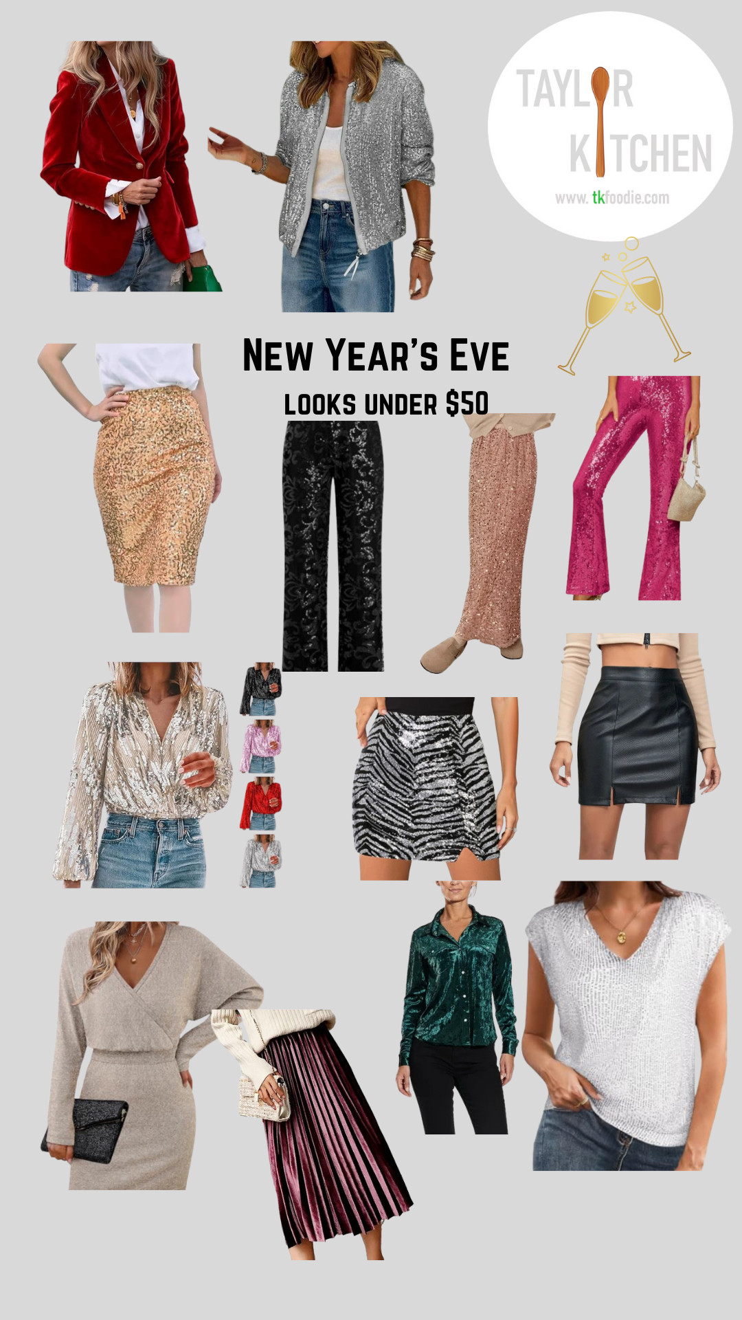 Since we're hosting a New Year's Eve🎉 party this year, I've been scoping out some festive attire for the event.  I feel like a bit of sparkle is called for & have found some perfect pieces under $50 (some under $20😮).

There are even some of those glamorous faux fur coats under $50 to make sure you stay warm if you're outside watching the ball drop.

Find them all here on my LTK 

 #LTKHoliday #LTKootd #LTKOver40