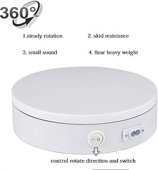 Amazon.com: Yuanj Merchandise Display Base,360 Degree Electric Rotating Turntable for Photography... | Amazon (US)