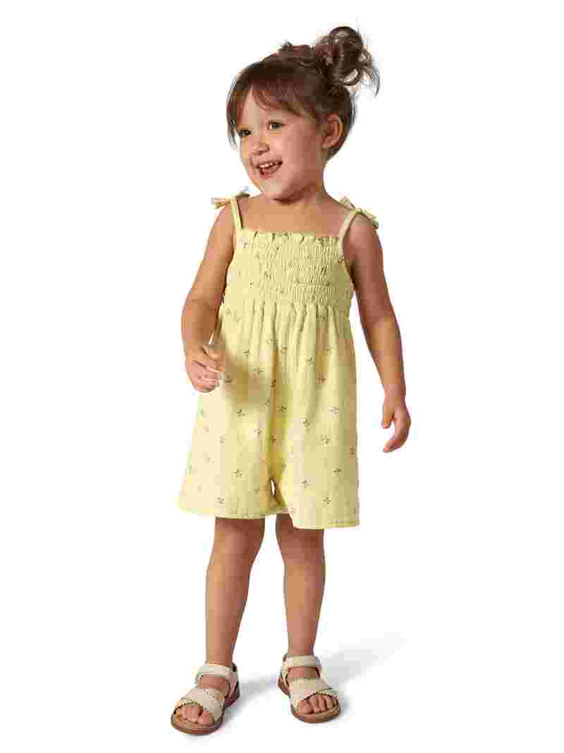 Modern Moments Toddler Girl Sleeveless Wide Leg Romper, Sizes 12M-5T | Walmart (US)