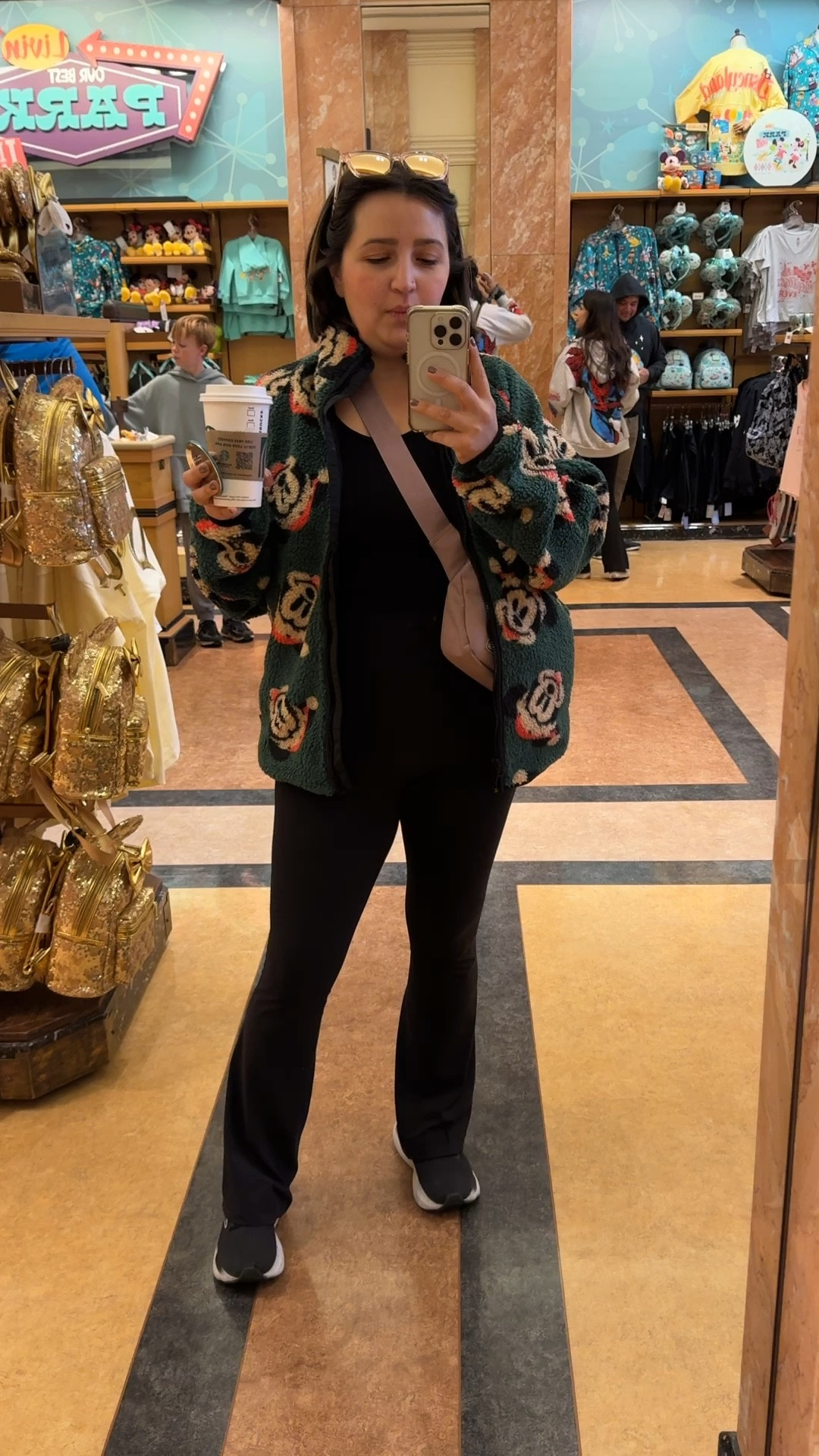 The softest fleece jacket perfect for Christmas. Mickey Christmas jacket #disneychristmas #christmas #christmassweater 