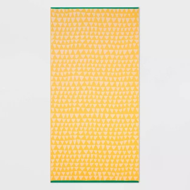 XL Pineapple Core Sand Resistant Beach Towel Yellow - Sun Squad™ | Target