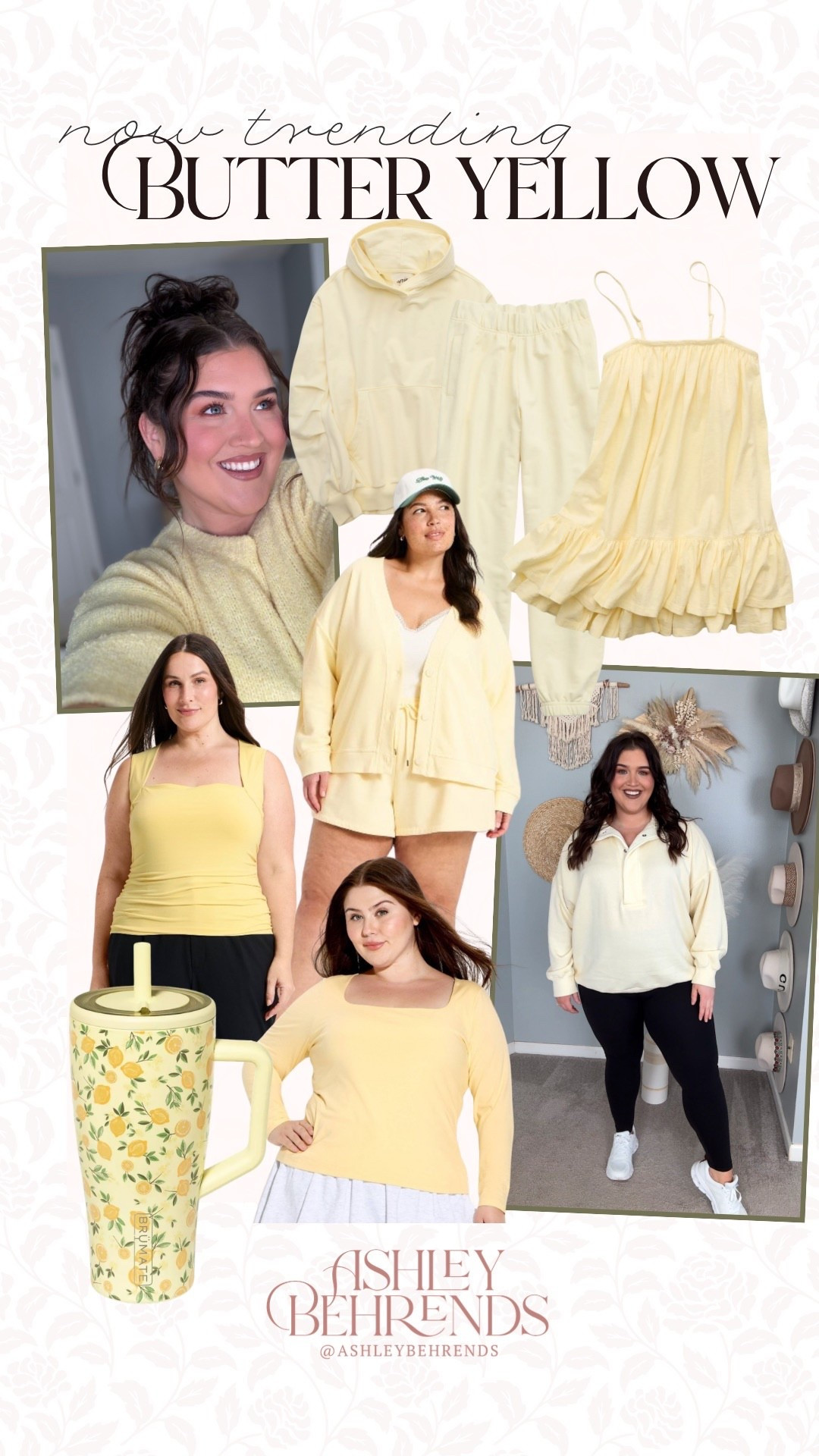 I am convinced that butter yellow 🧈🟡 is the perfect color for spring. It looks like sunshine and is just such an all around pretty color. I love the lemon design on this clip and these lounge separates are stunning. 
Butter yellow for spring, springtime outfit inspo 

#LTKSeasonal #LTKPlusSize #LTKActive