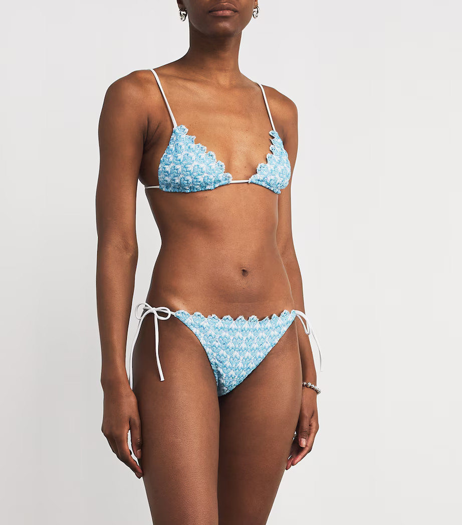 Metallic Triangle Bikini | Harrods