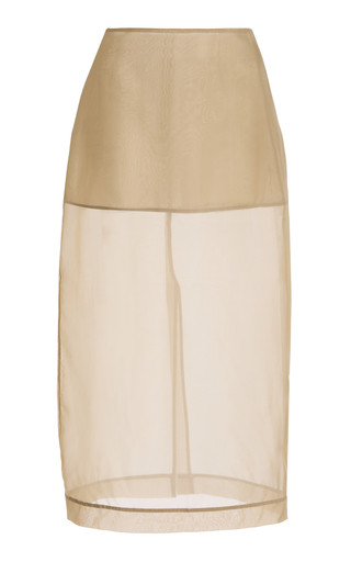 Exclusive Peri Silk-Blend Chiffon Midi Skirt | Moda Operandi (Global)