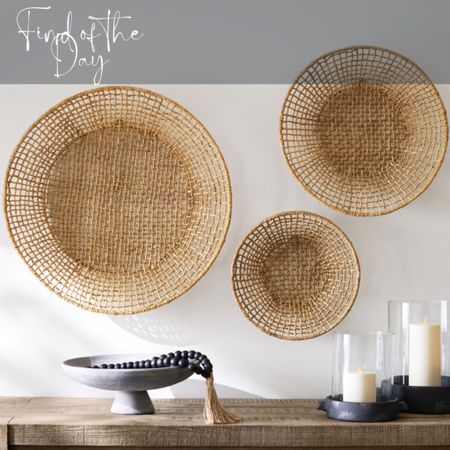 How beautiful are these wall baskets?! Simple yet so effective for bringing some texture into your home, while hanging a completely different style of decor on the walls!

#LTKfamily #LTKFind #LTKhome