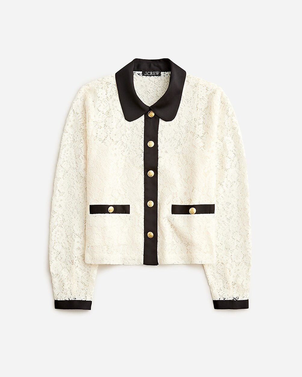 Lady shirt-jacket in lace | J. Crew US