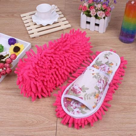Cyber Monday Deals 2021 MOLECOLE Women Dust Mop Slippers Socks Microfiber House Slippers Bedroom Sho | Walmart (US)
