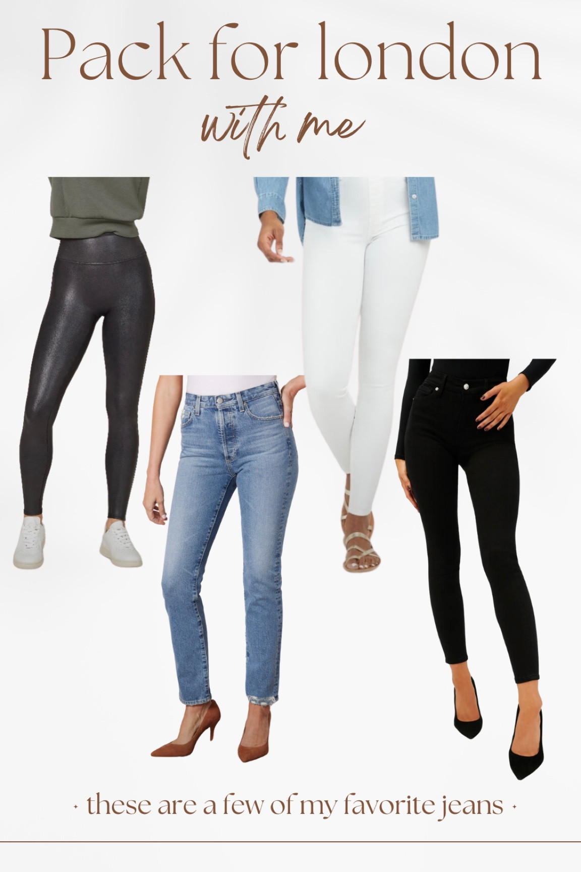 London ready with these amazing jeans (and the best faux leather leggings) for a few days seeing the sights and trying to stay warm!
#spanx #leatherleggings #fauxleatherleggings #jeans #agjeans #goodamerican

#LTKeurope #LTKstyletip #LTKtravel