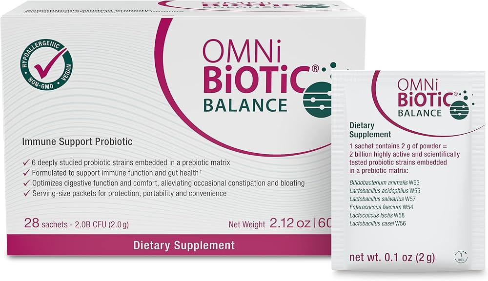 OMNi BiOTiC Balance Probiotic Immune Support - Bifidobacterium & Lactobacillus - Hypoallergenic -... | Amazon (US)