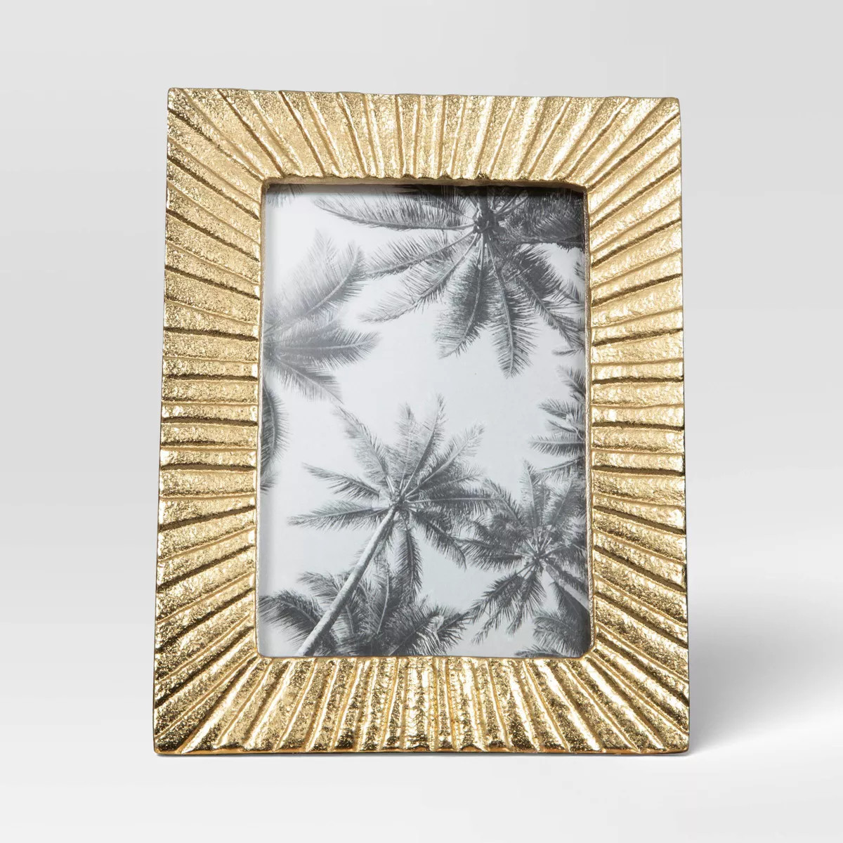 4"x6" Cast Aluminum Texture Metal Table Frame Brass - Threshold™: Easel Back, Modern Decor | Target