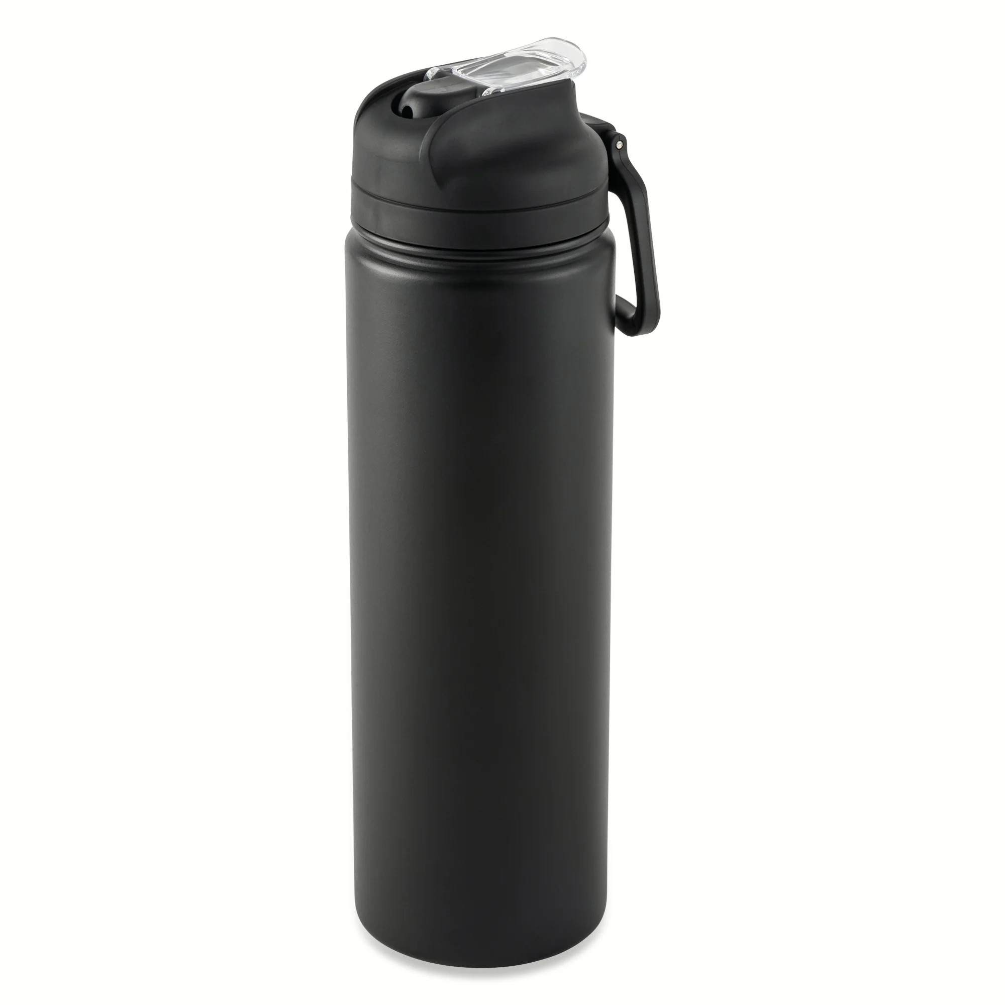 Mainstays 24 oz Stainless Steel Sip Water Bottle, Black - Walmart.com | Walmart (US)