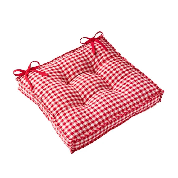 RollbackOverall pick The Pioneer Woman The Pioneer Woman Red & White Gingham Chair Cushion, 17" x... | Walmart (US)
