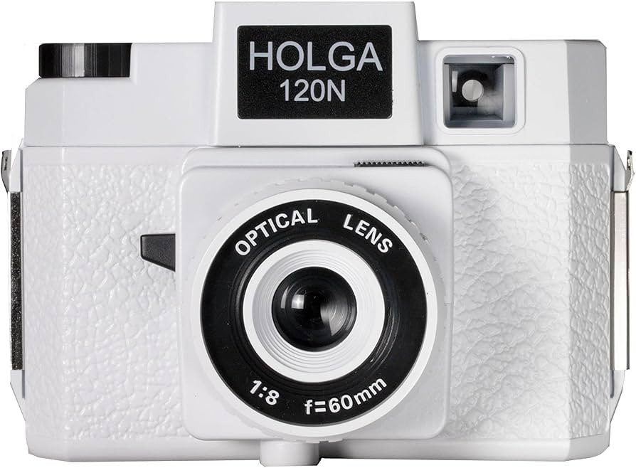 Holga 785120 120N Plastic Medium Format Camera - White (Black) | Amazon (US)