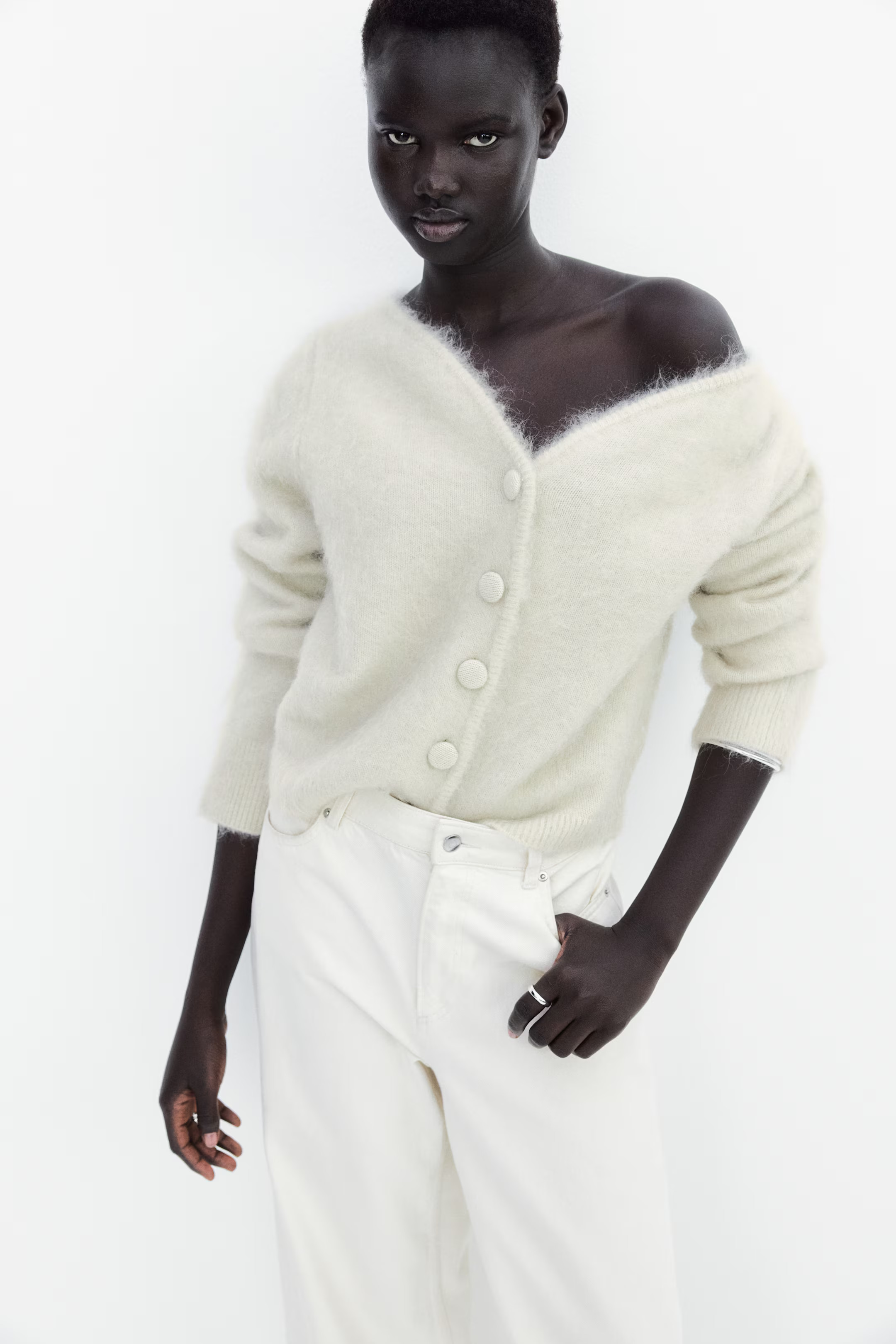 Mohair-blend cardigan | H&M (UK, MY, IN, SG, PH, TW, HK)