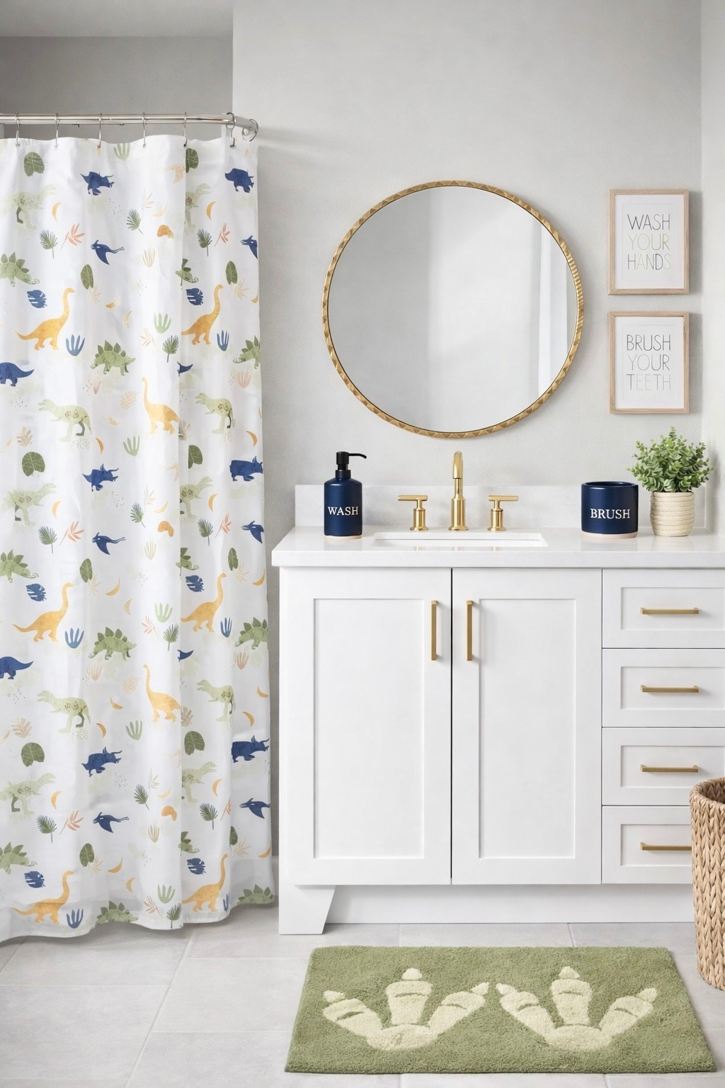 Kids’ Dinosaur Themed Bathroom Design Ideas

Toddler boy bathroom, dinosaur decor, green and navy blue decor, toddler room, baby boy nursery, green bathroom decor, bathroom makeover, little boy decor, dinosaur shower curtain, bathroom storage, children’s’ bathroom, home decor, Target kids’ decor, Amazon home finds

#LTKKids #LTKHome