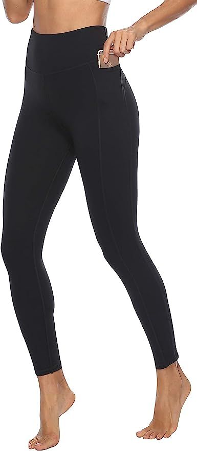JOYSPELS Women's High Waisted Gym Leggings - Tummy Control Yoga Pants Full Length or 3/4 Length C... | Amazon (UK)