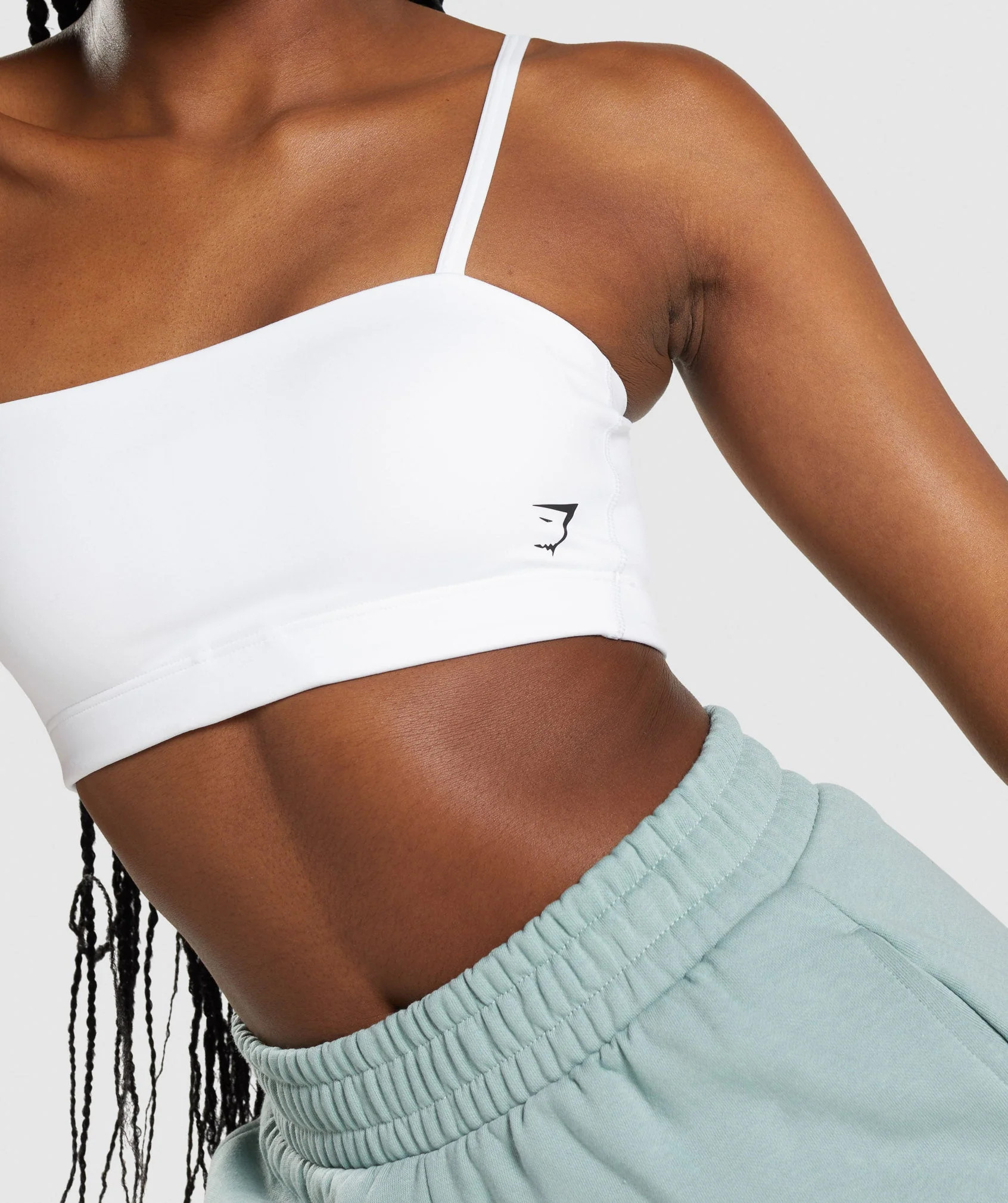 Gymshark Bandeau Sports Bra - White | Gymshark US